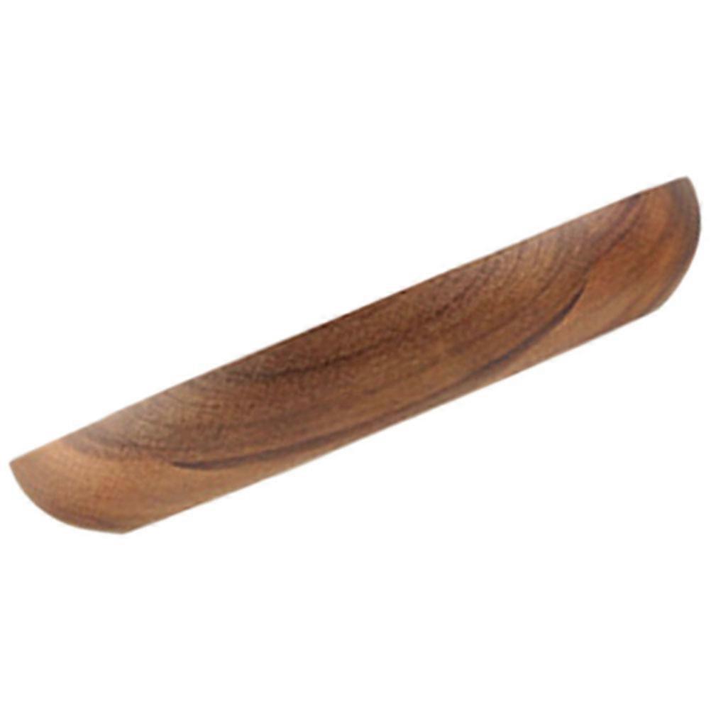Fruit Serving Plate Wooden Round Smooth and Delicate Design Dessert Holding 5.3X5.3X0.8in 1Pack