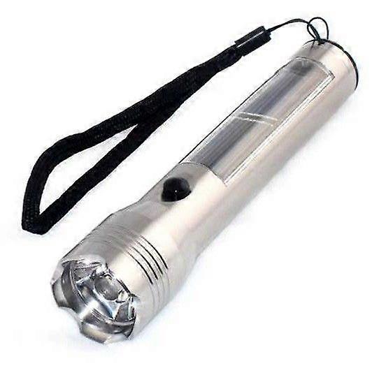 Solar LED Flashlight Torch in Aluminum Alloy - Lighting distance 200 m