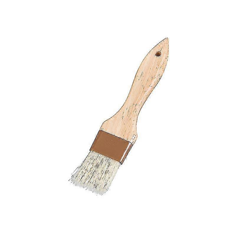 Cooking Brush for Basting, 1pc Boar Bristles Food Brush for BBQ, Beech Wooden Handle Butter Brush for Baking/Spreading Marinade/Sauce/Oil/Eg