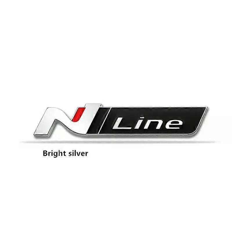 3D Metal N Line Logo Arka Boot Bagaj Amblem Rozeti Çıkartmaları Hyundai i20 i30 Sonata Kona Elantra Tuson Araba Çıkartmaları