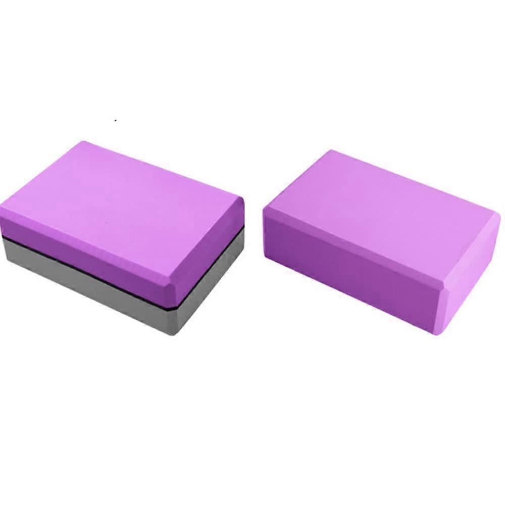 High Density EVA Yoga Blocks 2 Pack, Colorful Foam Exercise Tools for Gym, Fitness Training, Body Performance