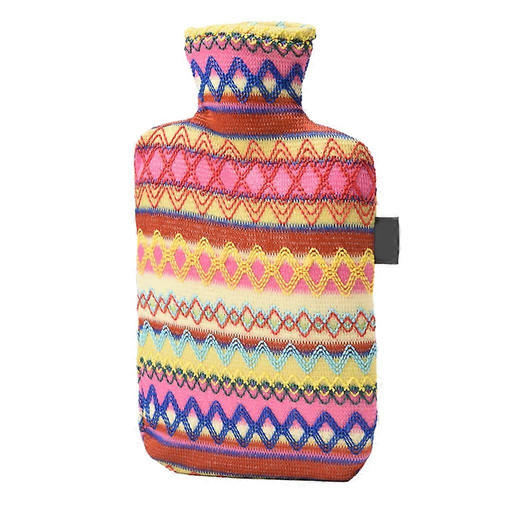 Indian Ethnic Winter Hot Water Bottle Handbag - Warm Neck and Hand Warmer, Plush Fabric, Portable, Multi-Color Options