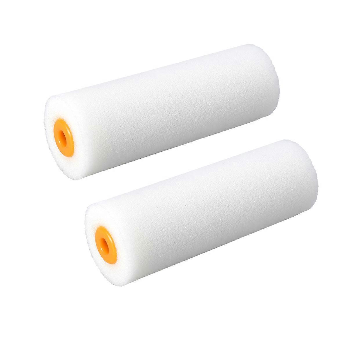 Painting Tools Mini Paint Roller Smooth Surface Application For Home 4-Inch White Foam 2Pcs