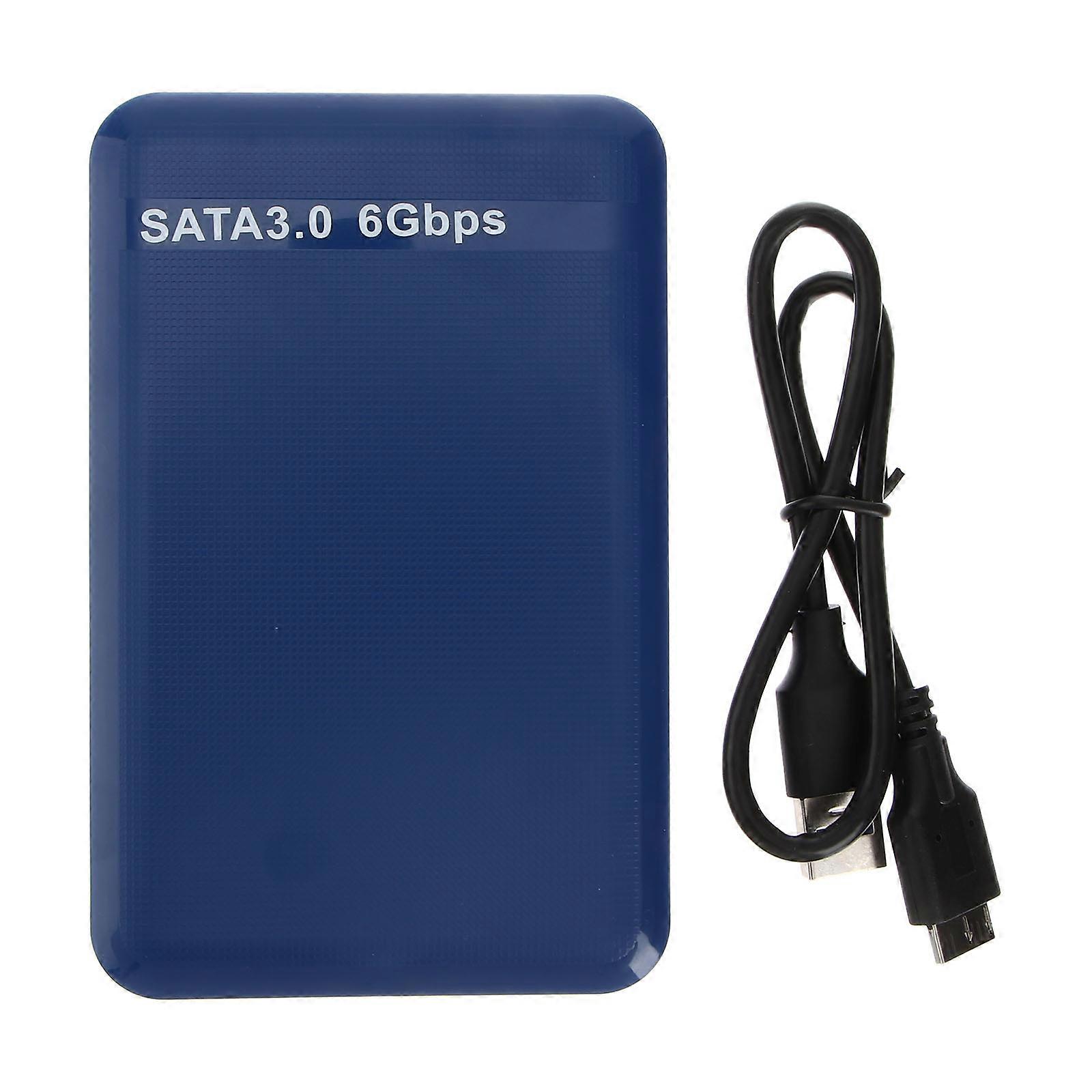External Enclosure ABS Plastic 4.9x3.2x0.6inch LED Indicator Backup Storage 1Pack