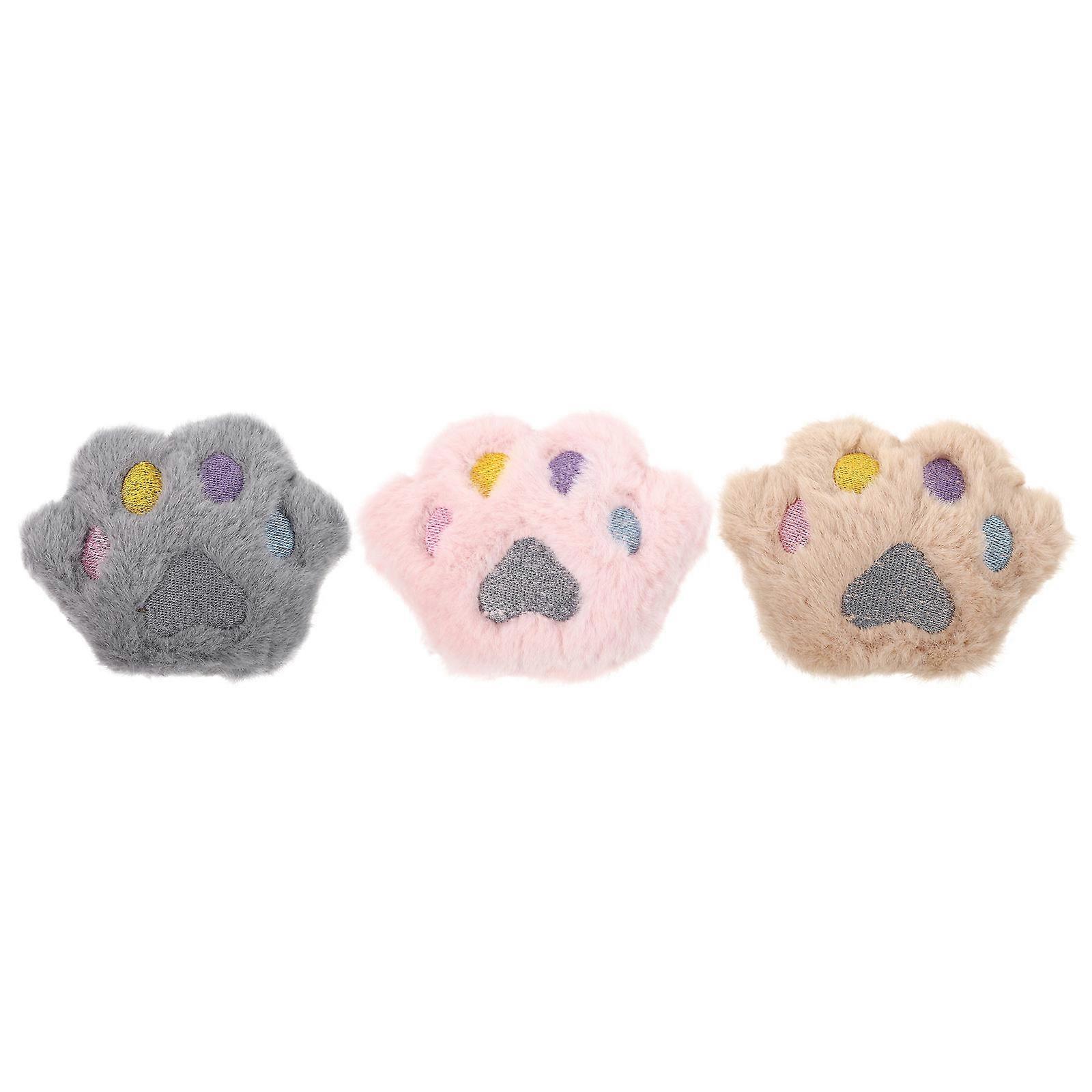 Cat Nip Toys Cat Creative Plush Catnip Molar Little Toys Daily Use Independent Play Grey 3Pcs
