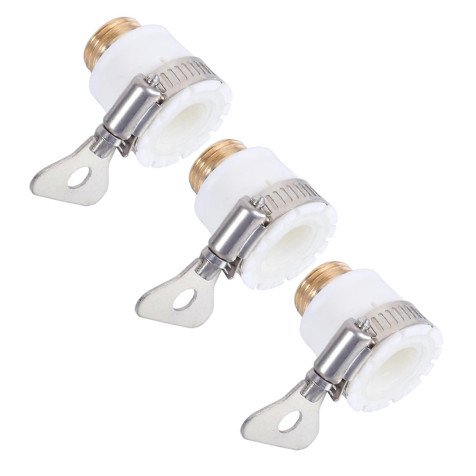 3pcs Hose Faucet Adapter for Garden Water Taps, Durable Clamps, Cold Resistant, Food Grade, Indoor Outdoor Use