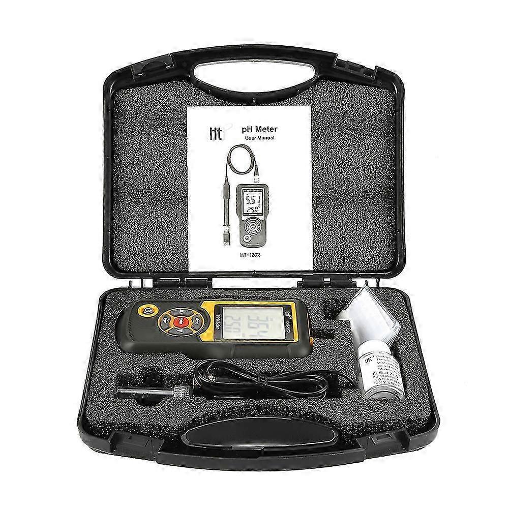 HT1202 High Precision Digital Water Quality Tester PH MV Tester Temperature Meter 0~14PH