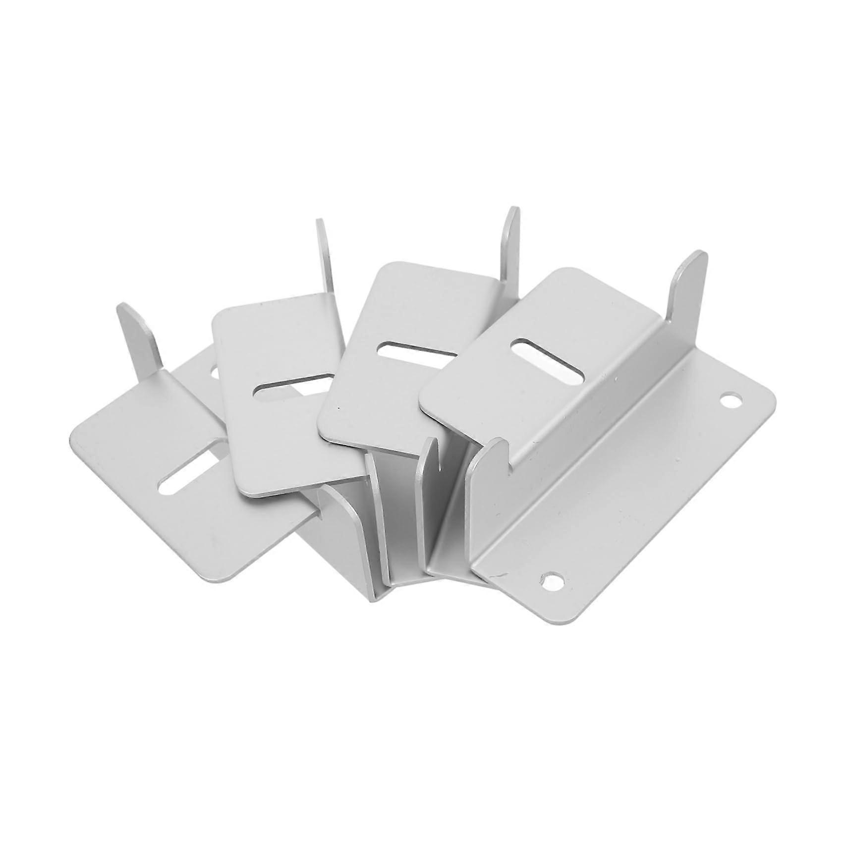 Z Form Solar Panel Mounting Brackets 4 Piece Aluminum Set for RVs and Boats Adjustable Roof Installation Durable