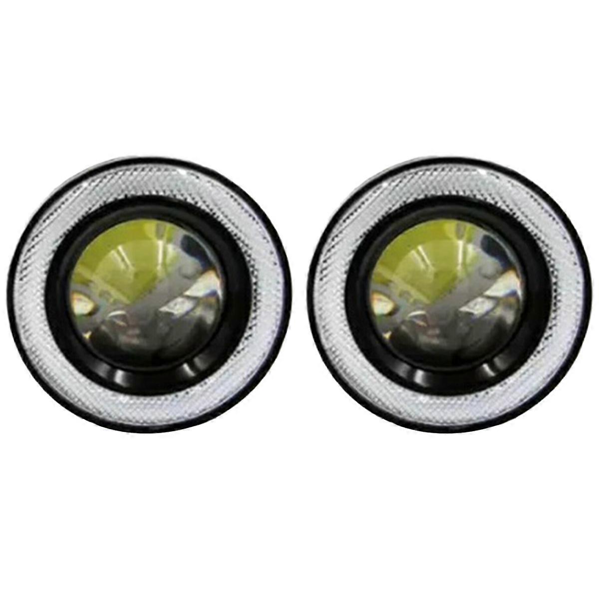 1 Pair 3.5 Inch Car LED Fog Light 12V Blue Light