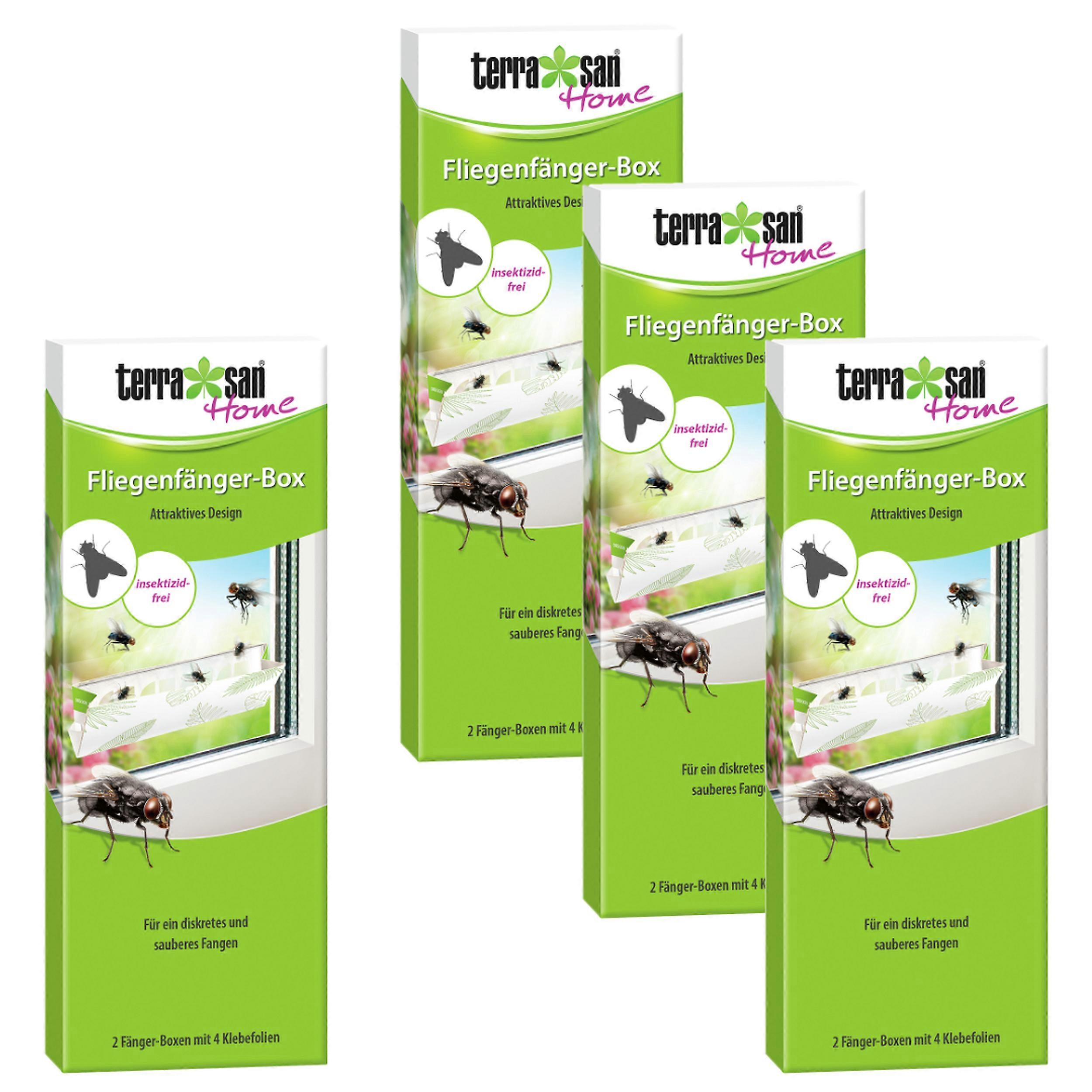 4 x TERRASAN HOME® 鹟箱,2 个陷阱 + 2 个粘合表面