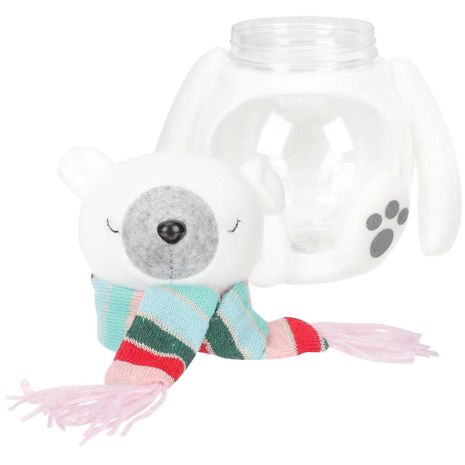 Unique Cookie Jar Small Candy Jars With Lids Christmas Packaging Sweets Storage 20x14cm Fabric Round 1Pcs