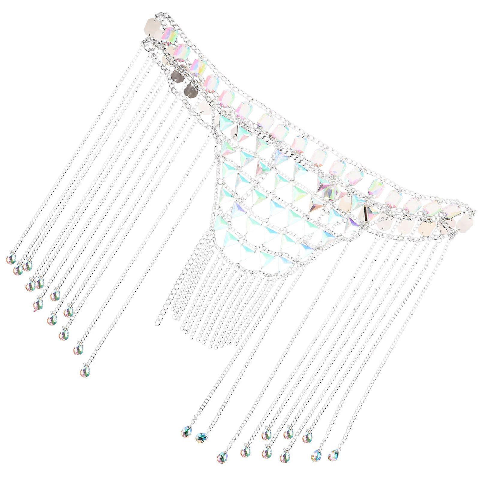Shiny Multi Geometric Belly Chain for Women – Stylish Waist Accessory for Summer, Beach, Parties, Weddings and Prom Events