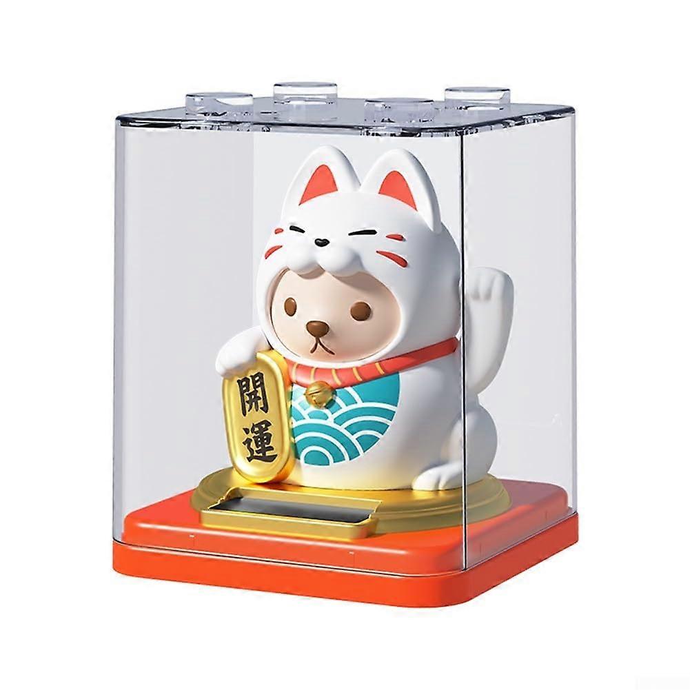 Sustainable lightsensory waving cat, the decorative piece for home, office, or vehicle spaces (A).
