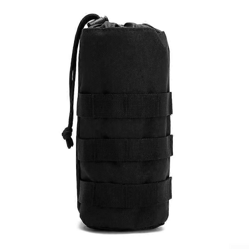 Nylon hiking belt with builtin water bottle holder and waterproof design