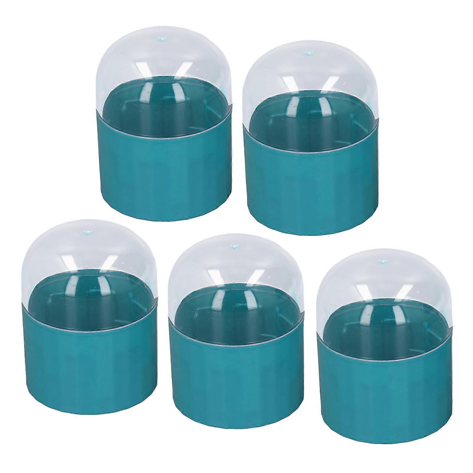5pcs Sponge Container Case Stand Drying Multi Functional Detachable Makeup Sponge Storage Box Green