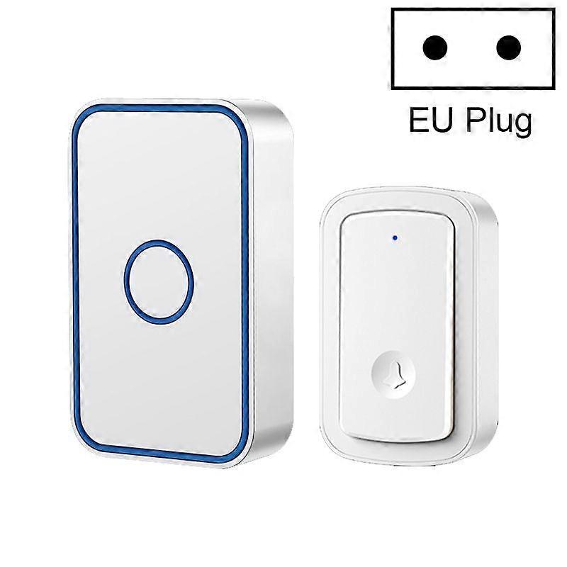 Smart Waterproof Electronic Doorbell 1 For 1 EUWhite)