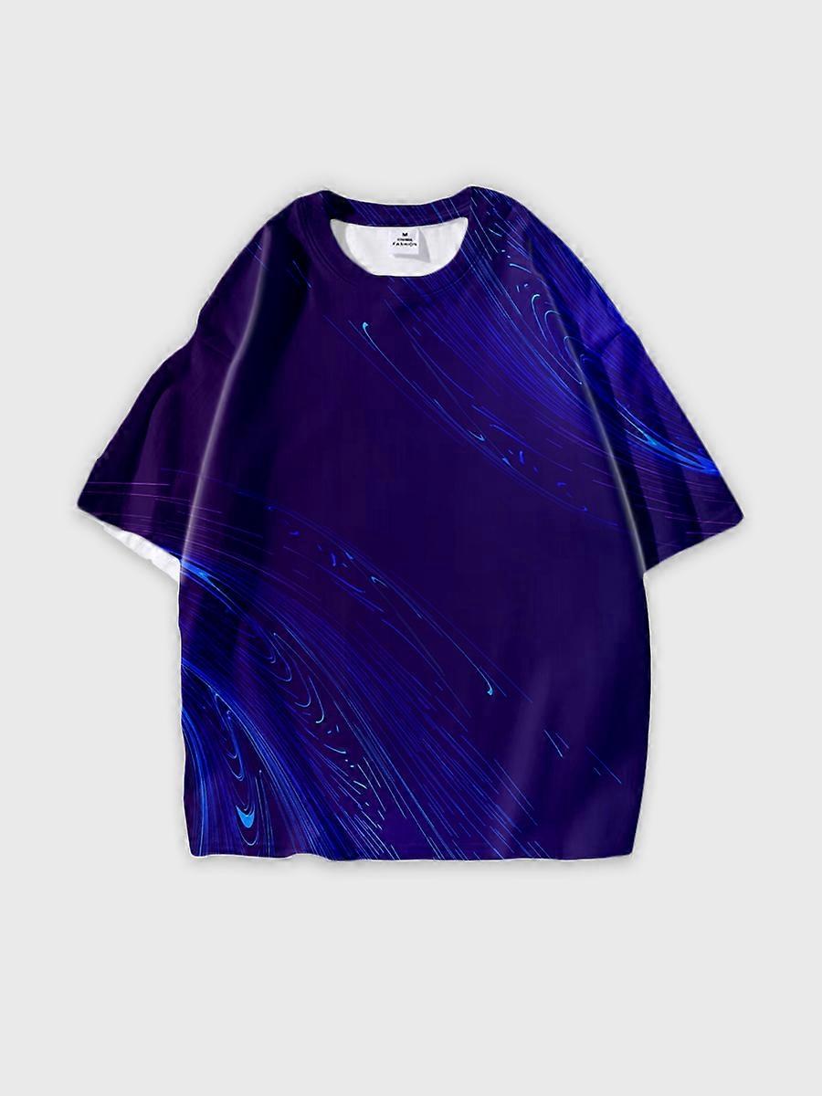 T-shirt round neck Pattern loose short sleeve JW3064