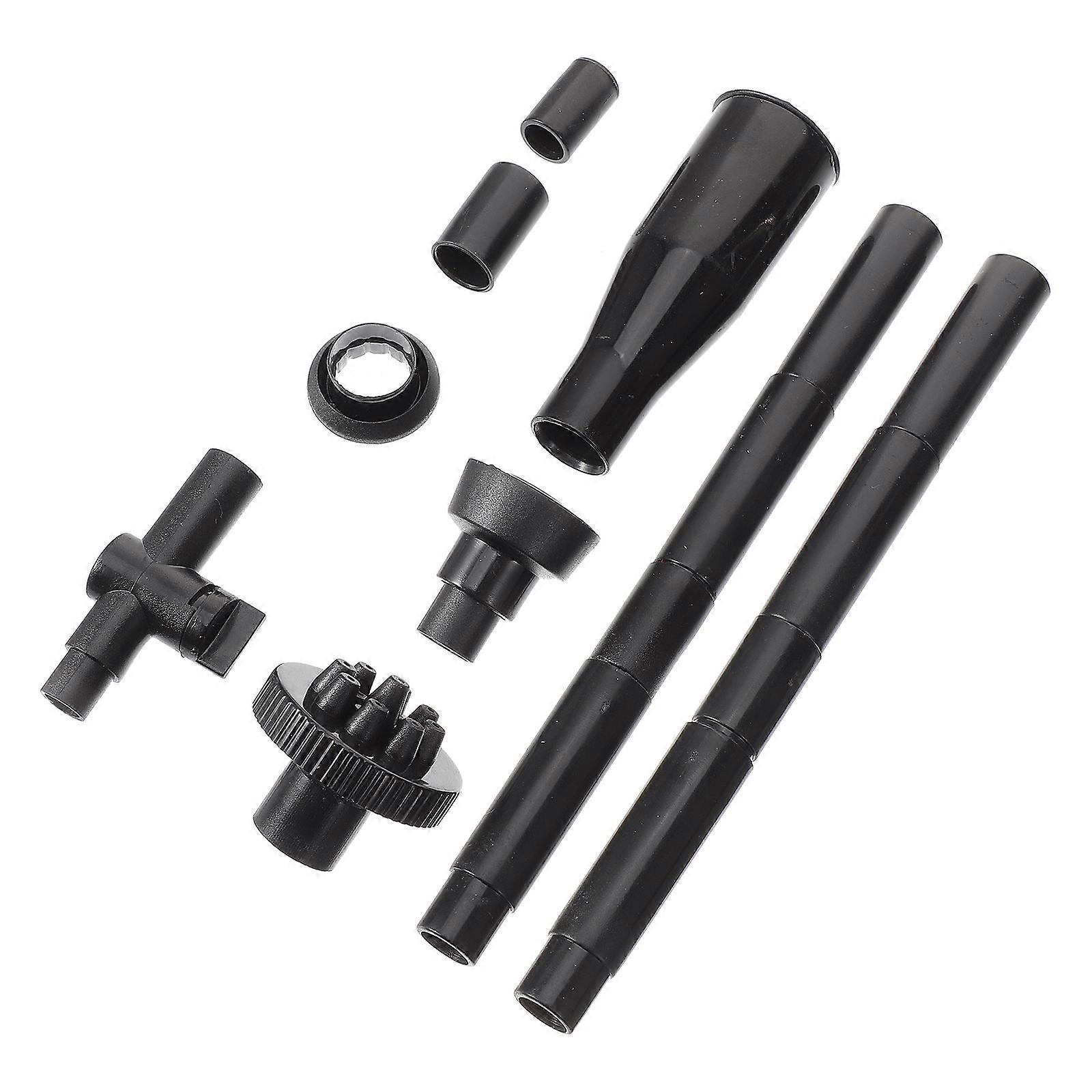 Fountain Nozzle 1Set Black Plastic Adjustable Flow for Watering Use