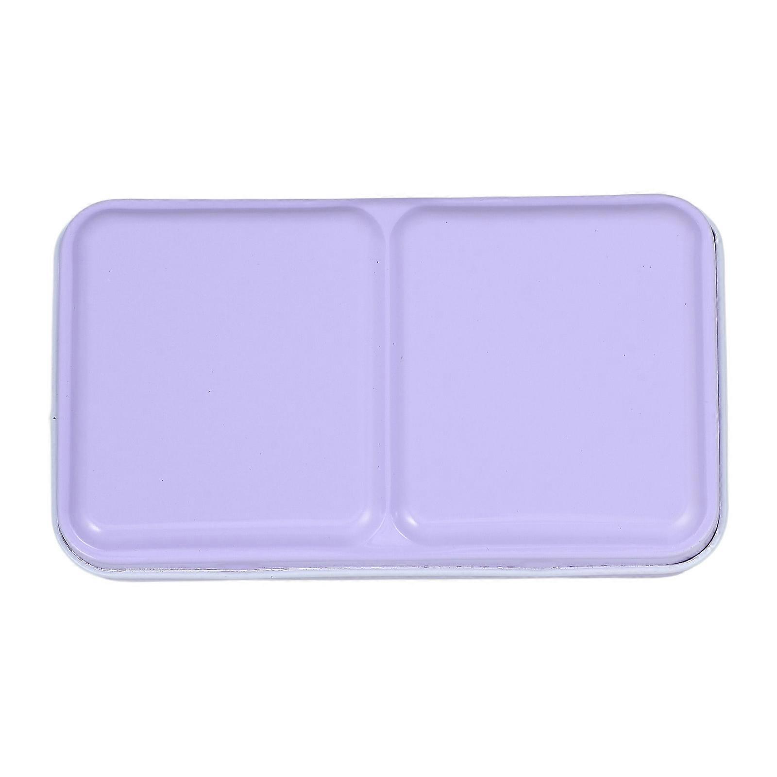 Watercolor Travel Palette Tin Box Portable Diy Compartments Mixing Tray Durable Waterproof Versatile Use For Artists 1Set