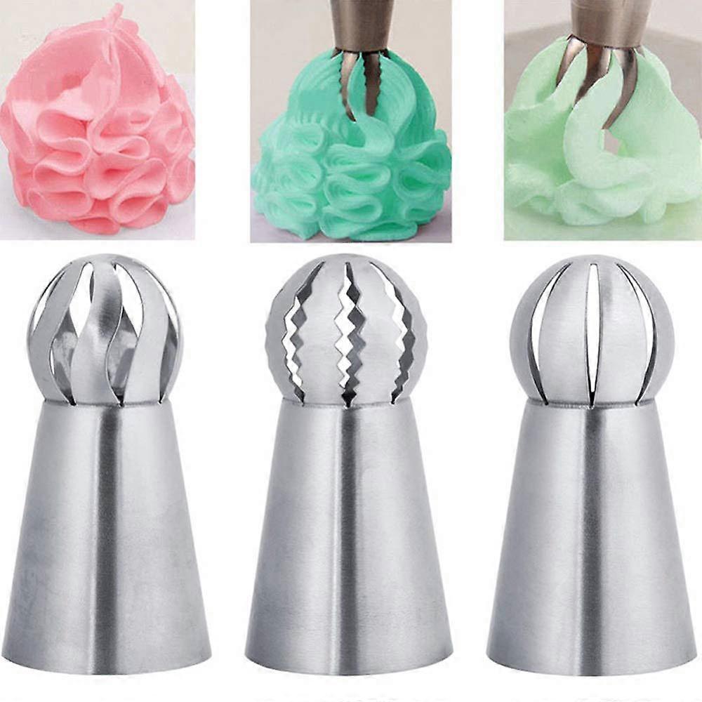 Icing nozzle set, for decorating cakes, biscuits, and cupcakes.