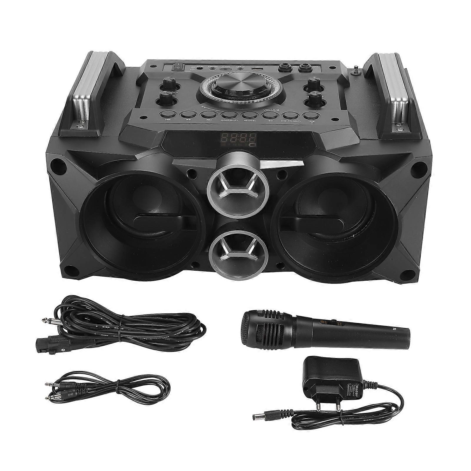 HiFi Portable Bluetooth Speaker: FM, USB, Memory Card Playback, with Mic for Phone & Laptop