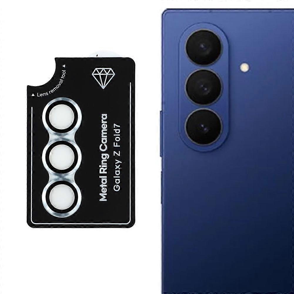 For Samsung Galaxy Z Fold7 5G Camera Lens Protector Precise Positioning Individual Lens Film Set Blue