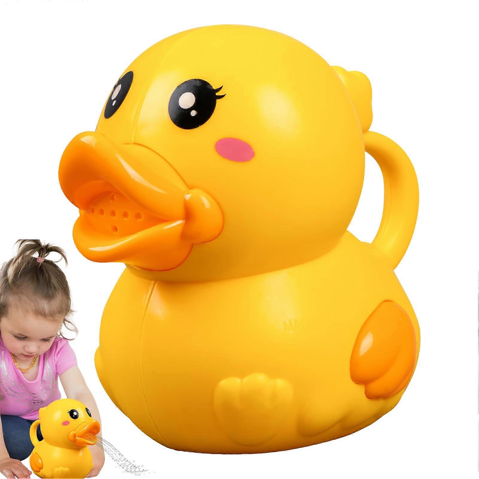Yellow Duck Watering Can, Toy, 4.72 x 2.56 x 3.94 inches, childfriendly