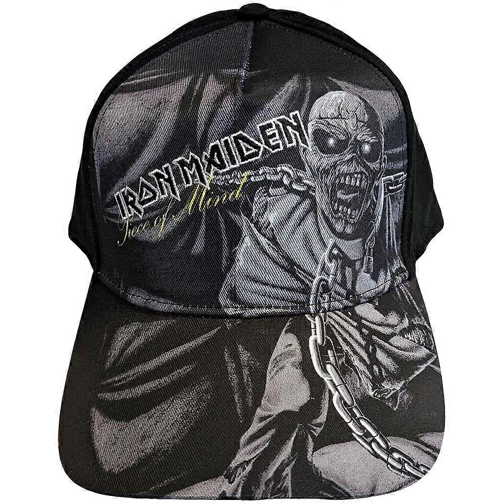 Iron Maiden Piece Of Mind Greyscale Baseball Cap