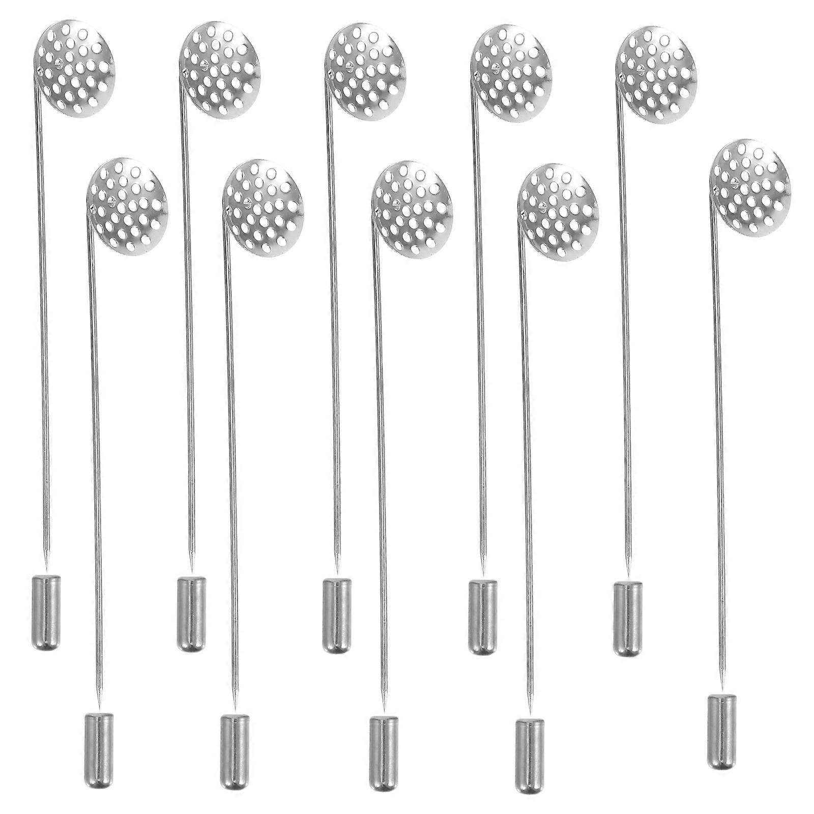 Silver Mesh Flower Base Brooch Pins with Copper Safety Pins – Reusable DIY Lapel, Collar & Hat Accessories with Smooth Surface