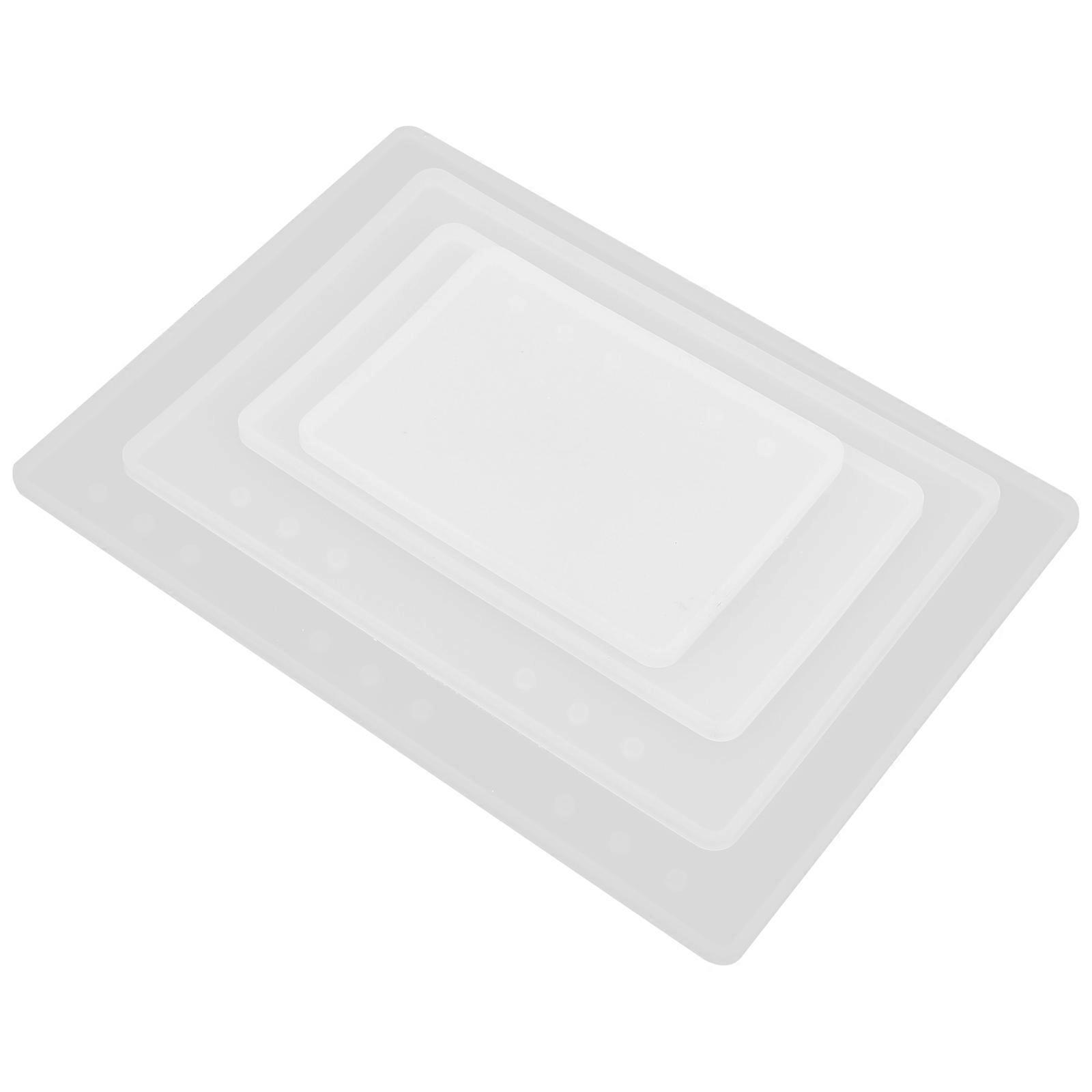Silicone Molds For Epoxy Notebook Mold Rectangular Craft Making 27X19.5cm Diy 4Pcs