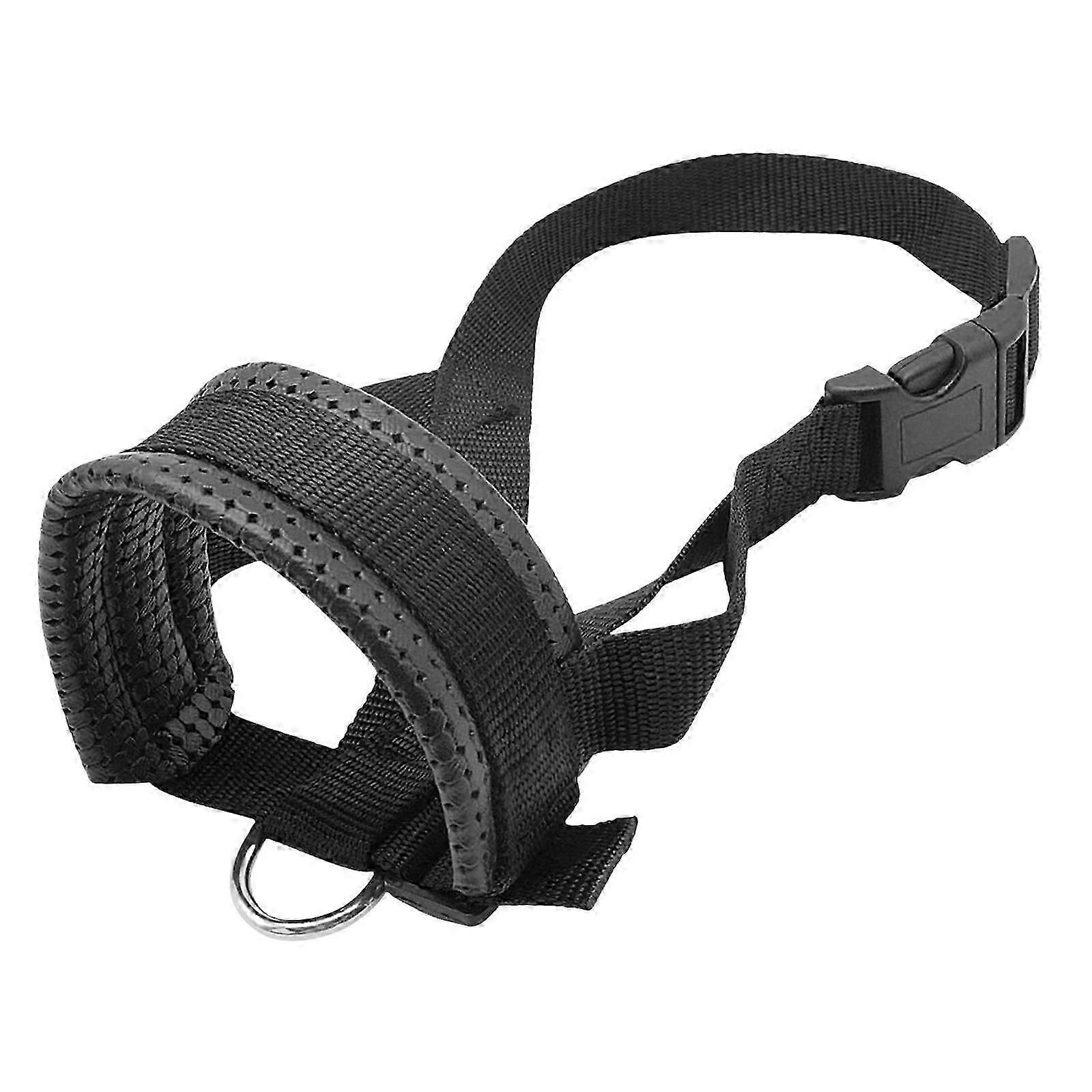Nylon Soft Dogs Muzzle Adjustable Loop for Grooming Travel Behavior Training S