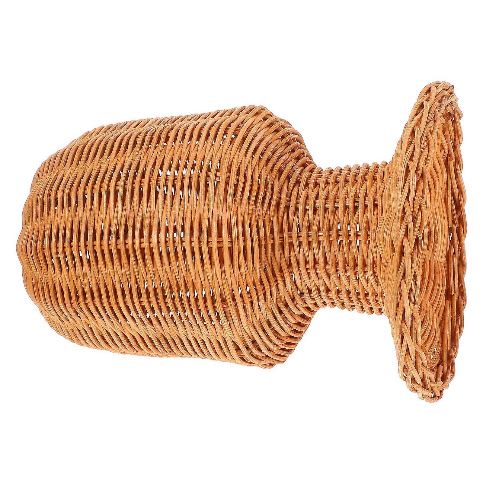 Woven Rattan Hat Display Stand for Fedoras, Wigs & Caps – Sturdy, Decorative Storage Rack to Prevent Deformation