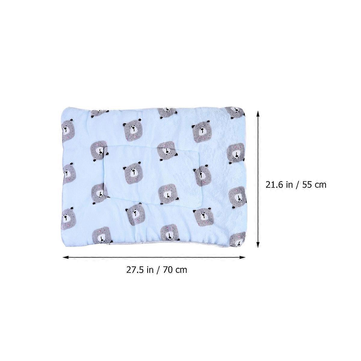 Warm Pet Sleep Mat for Four Seasons Use Comfortable Cloth Cushion for Small Medium Large Dogs 39.37x27.56 Inches