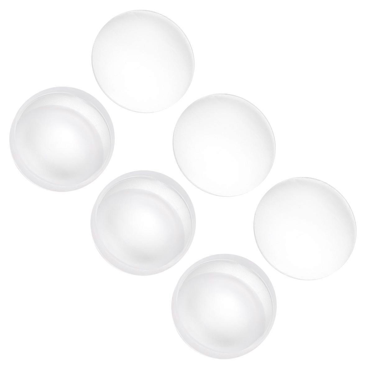 Physics Optics Experiment Double Convex Glass Lens 42mm Diameter 6Pcs