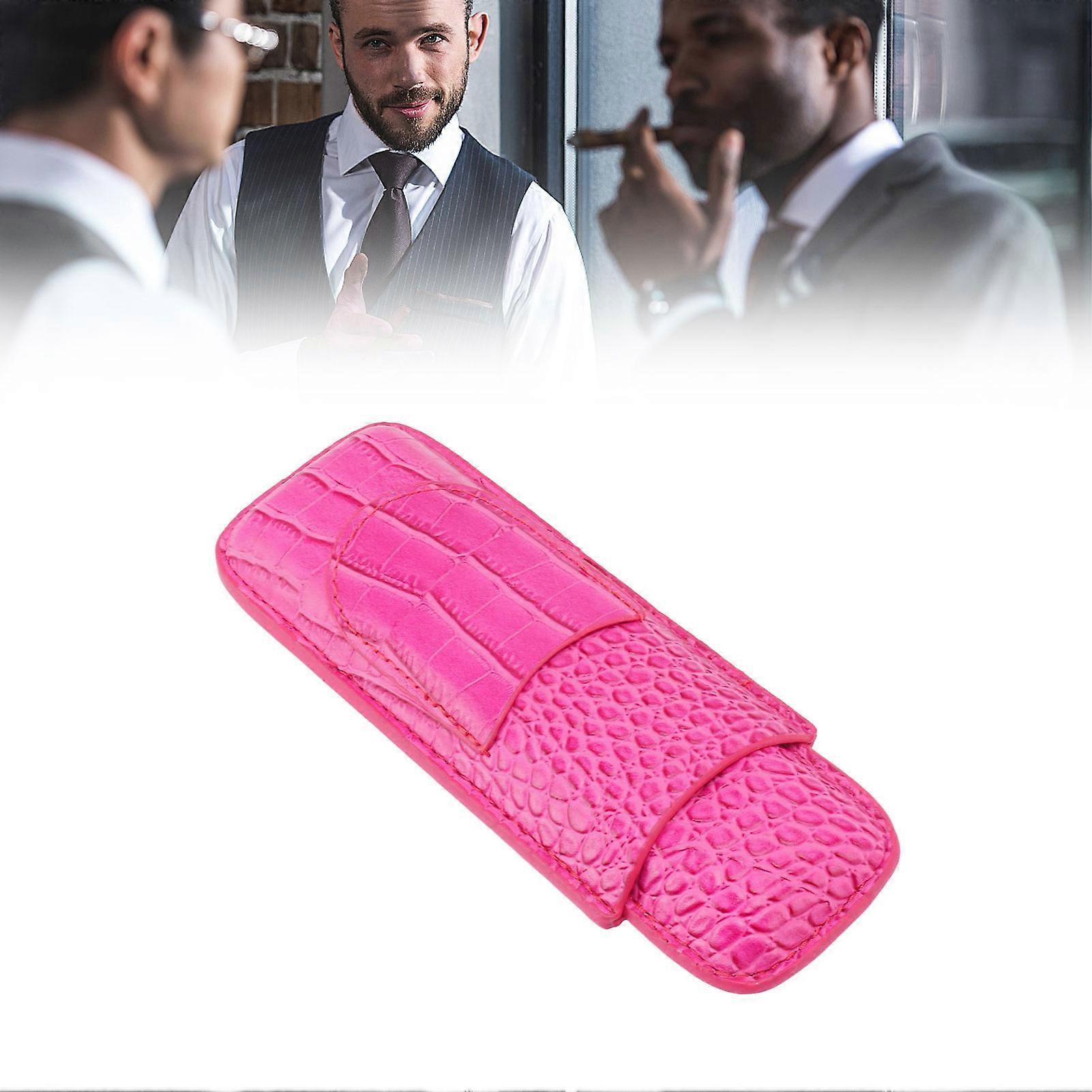 Zigarrenetuihalter Weiches Leder Tragbarer verschleißfester Vintage-Zigarrenhumidor zum Geburtstag