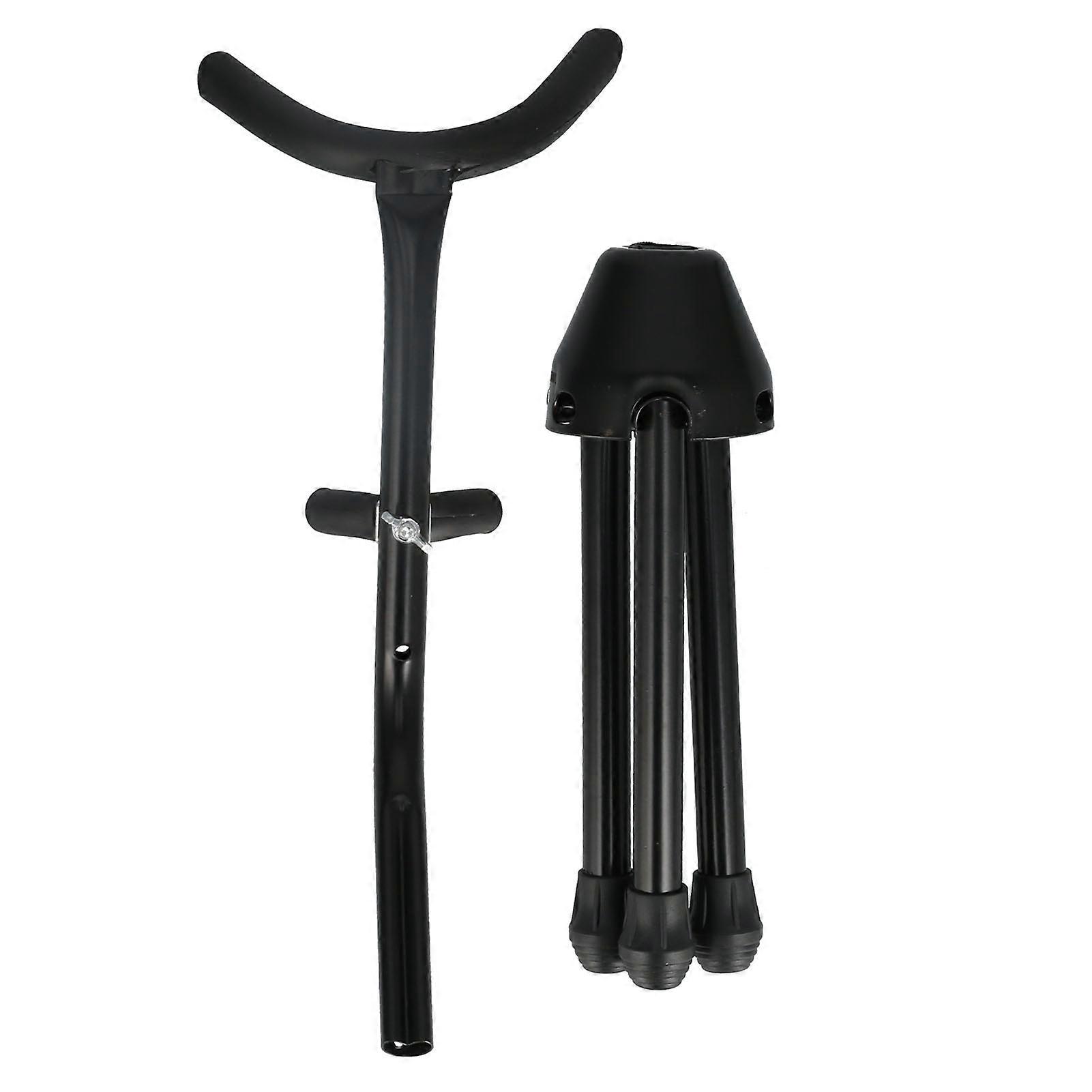 Saxophone Stand Metal Alto Sax Holder Portable Foldable Support Rack Instrument Accessory