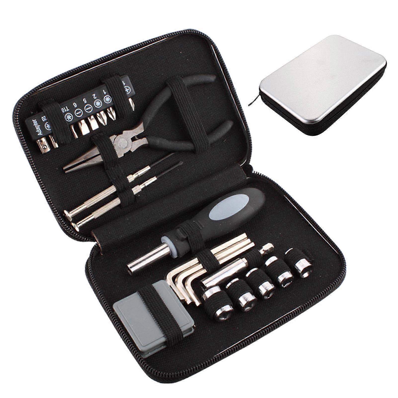 Hand Tool Set, Home Tool Kit, Portable Needle Pliers Combination Pack Mixed Tool Kit, Tools with Storage Bag for DIY