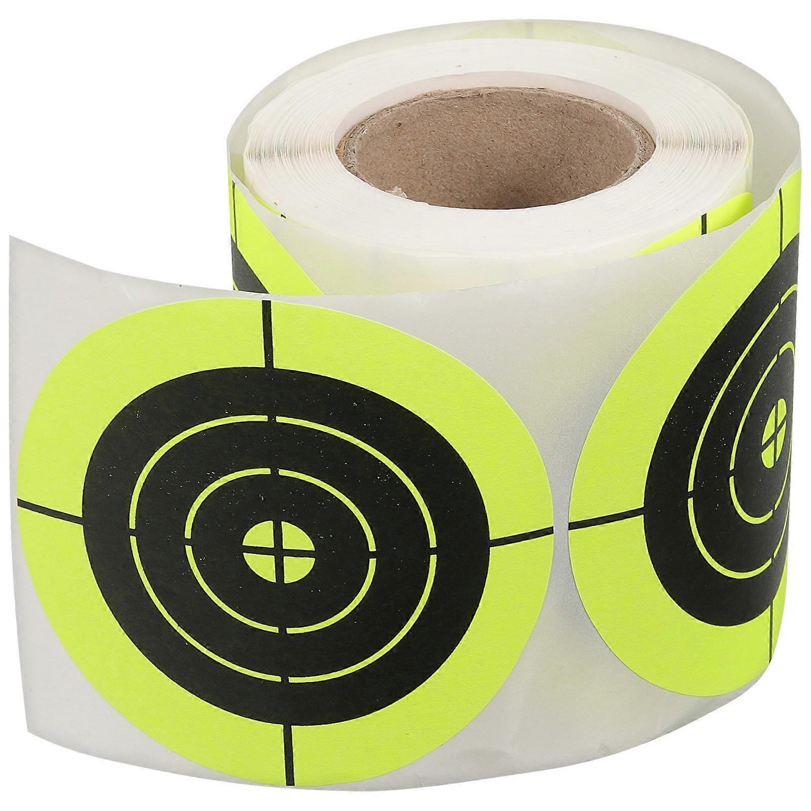 Self-Adhesive Labels Fluorescent Effect Adhesive Stickers Shooting Practice Square 200Pcs/Roll
