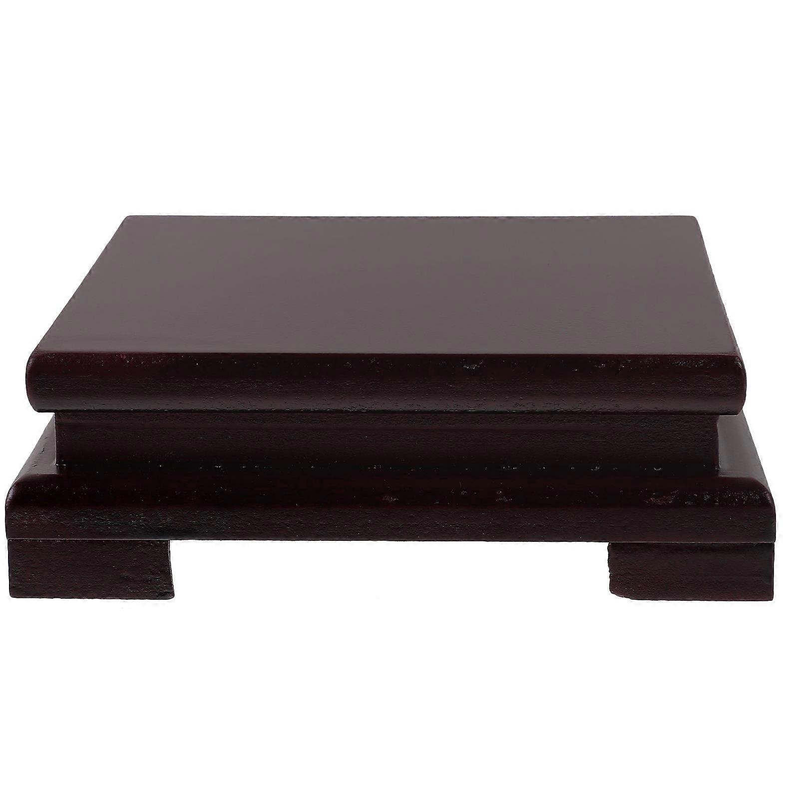 Wooden Display Stand for Crafts, Flowers, Tea Vases, and Souvenirs – Sturdy Solid Wood Base for Decor