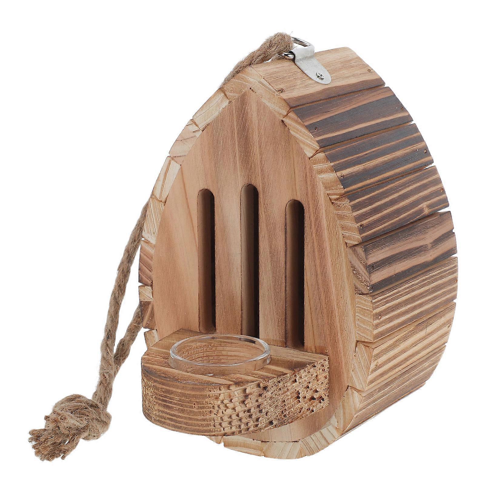 Hanging Butterfly Shelter Natural Design Feeding Station Rectangular 19.50X15.50X13.00CM 1Pack