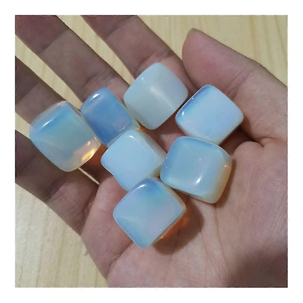 Natural Opal Stone Crystal Square Bonsai Decor - 3pcs Home Decor Gift, Colorful Natural Crystal, 3pcs Square Opal Stone
