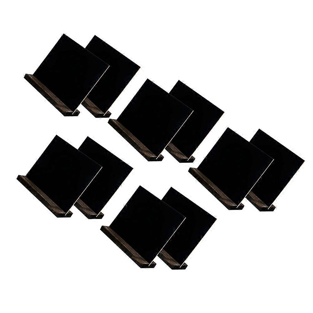 Mini Chalkboard Signs for Decor Perfect for Party Wedding and Home Use Black Color Density Board 10 Pieces