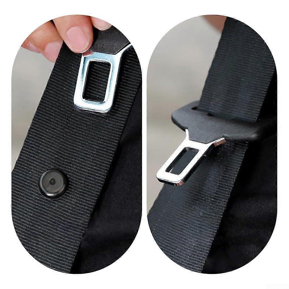 Reliable 4 Pack Seat Belt Button Stoppers for Secure Straps, Universal Compatibility, Durable Plastic Material