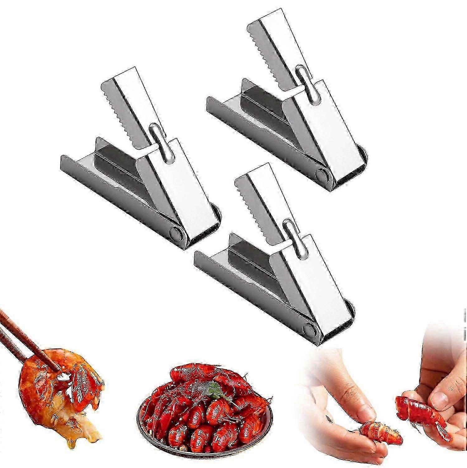 Rustfritt stål Crawfish Peeler Tool - Seafood Shell Remover for Hummer og Reker, Easy Grip Kitchen Gadgetx