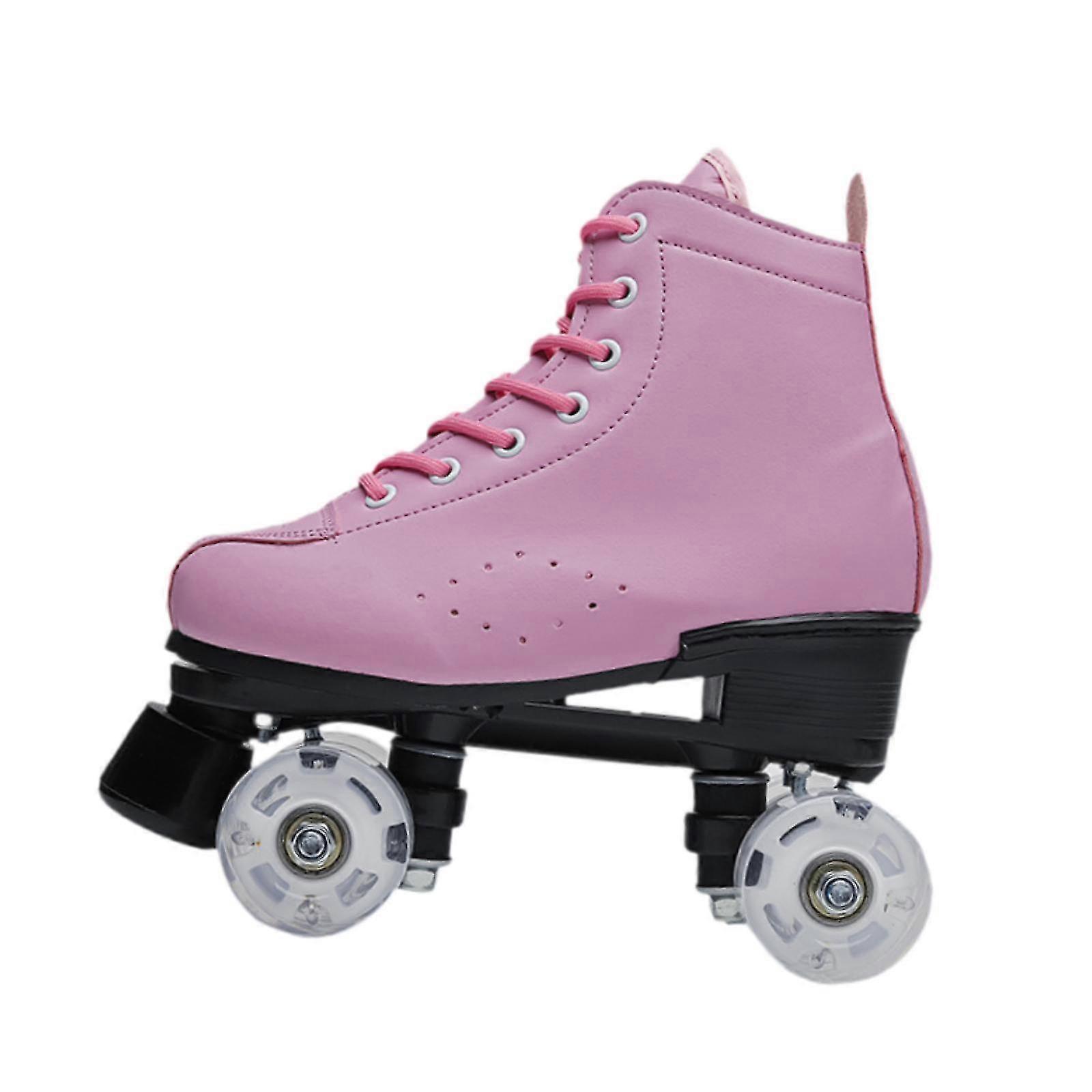 2025 Erwachsene Rollschuhe Klassische Doppelreihe 4 Räder für Unisex Männer Geburtstagsgeschenk Innenlänge 23cm