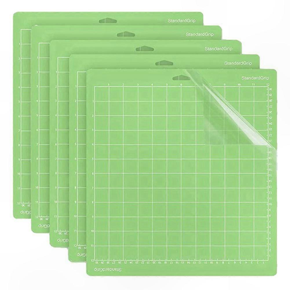 5-Pack Light Grip Cutting Mats for Crafting Machines - Green