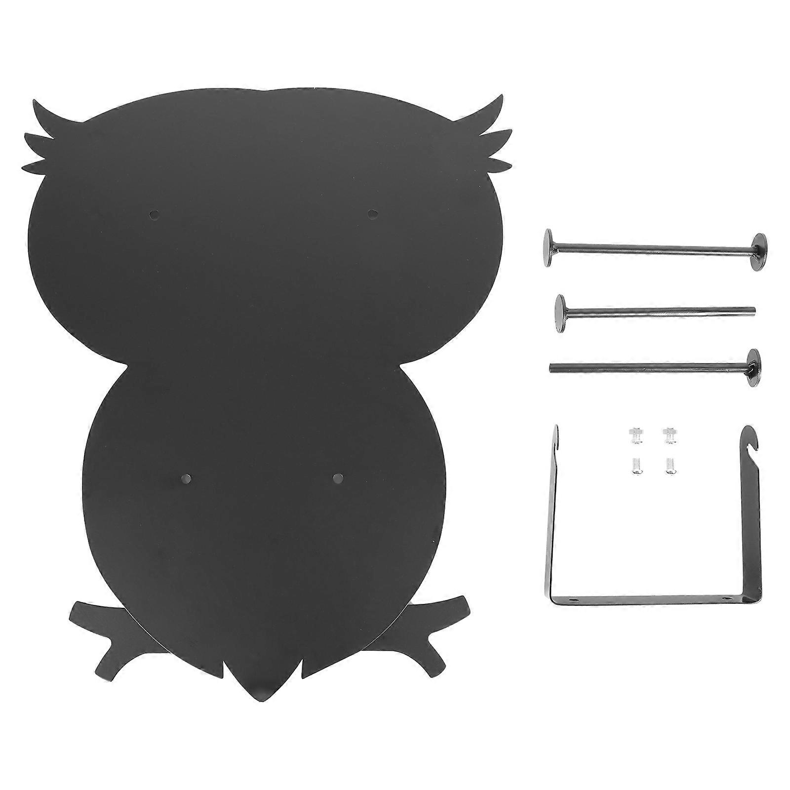 Hanging Paper Towel Holder Owl Shape Storage Stand For Kitchen Bathroom Space-saving Design 1Pc