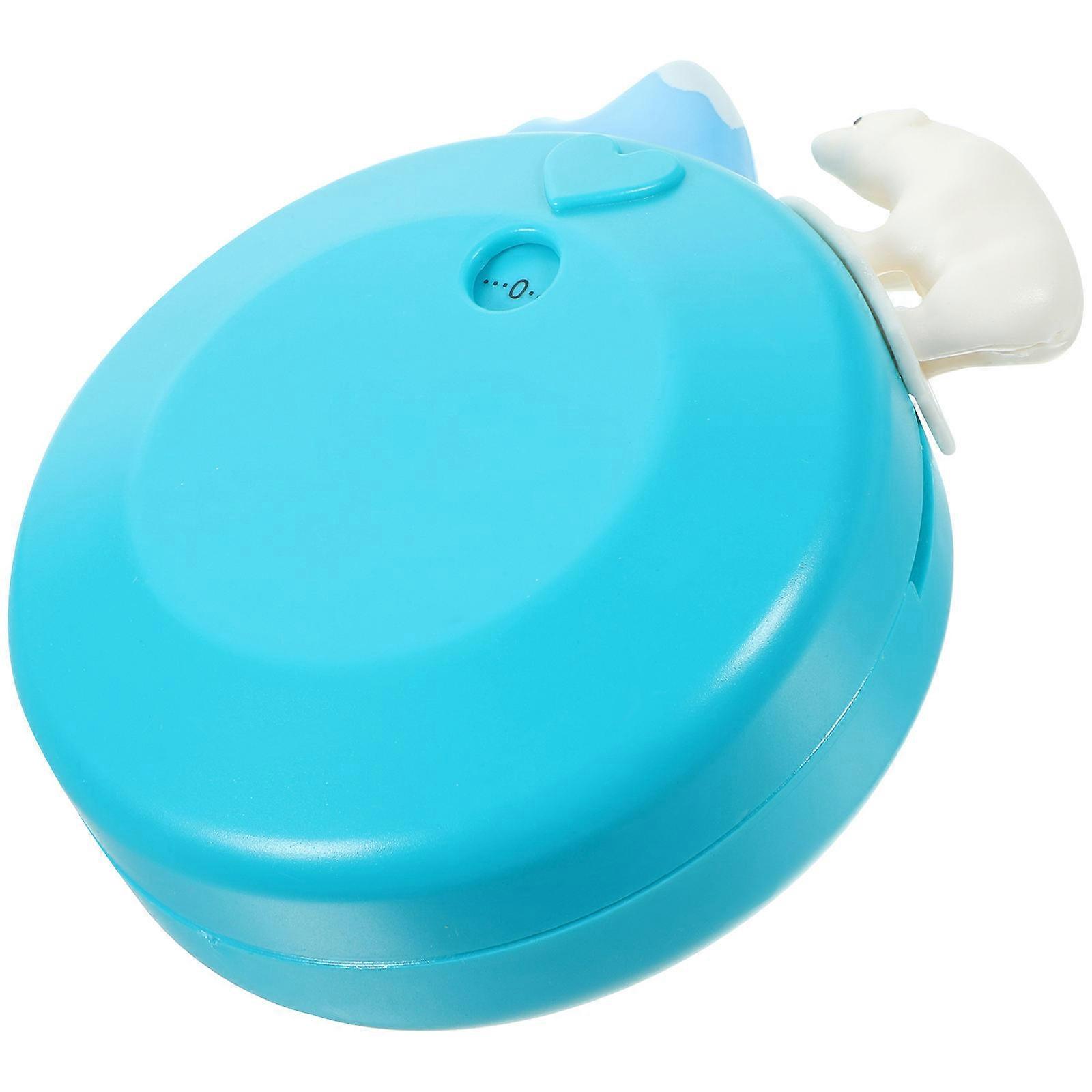 Blue Mechanical Kitchen timer with Magnetic Design for Easy Use on Metal Surfaces Plastic 6.5 inches