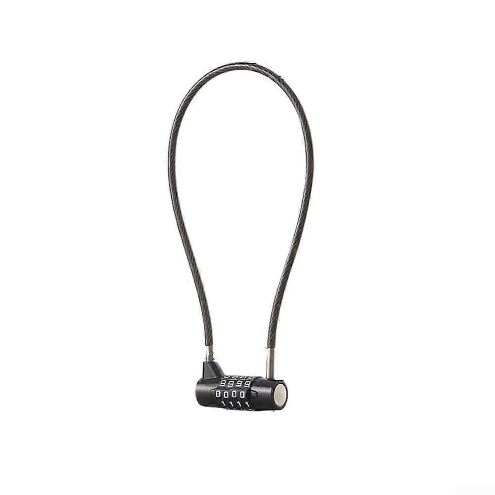 Password lock with steel cable security solution for cabinets, bicycles, and gyms (380 mm)