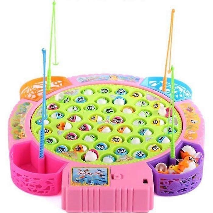 ITECHOR Magnetic Fishing Toy for Kids 360 Rotation Built-in Music Random Color